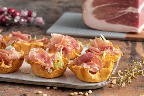 cestini di prosciutto crudo ripieni