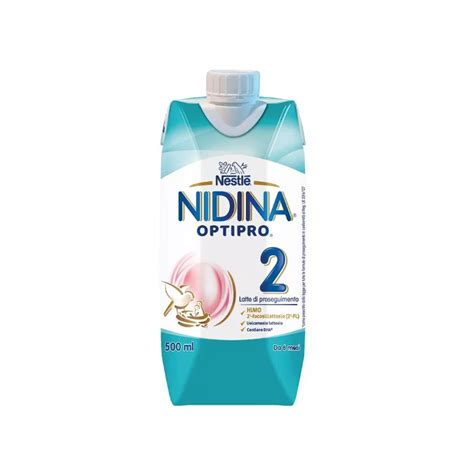 confezione di latte liquido nidina 2 pronta all'uso