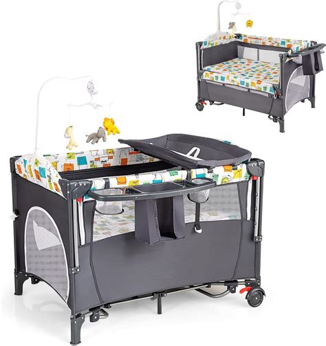 Lettino per bambini con ruote e freni