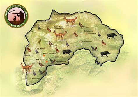 mappa di caccia nelle Pianure Sabbiose