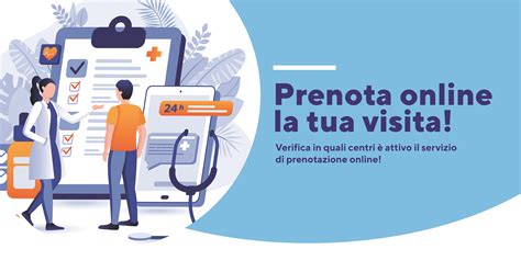 Schermata di un portale di prenotazione sanitaria online