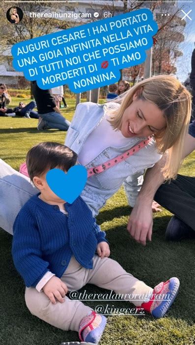 Michelle Hunziker con il nipote Cesare