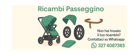 Varietà di ricambi per passeggino
