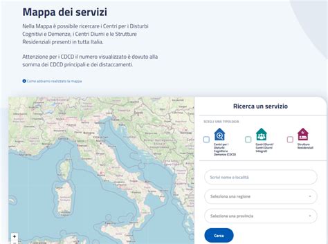Mappa centri diagnostici privati
