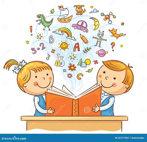Bambini che leggono un libro di filastrocche