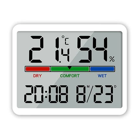 Umidificatore con display che mostra umidità e temperatura
