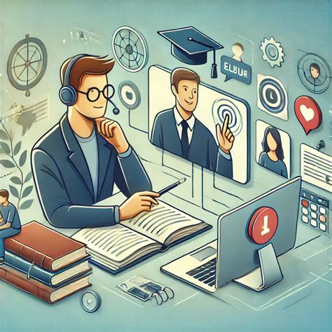 Icona di un tutor che aiuta uno studente tramite videochiamata