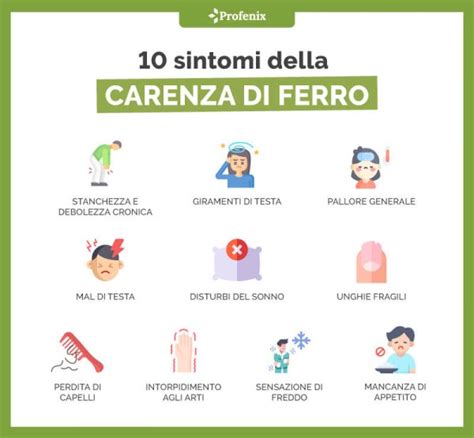 Sintomi carenza di ferro e affaticamento oculare