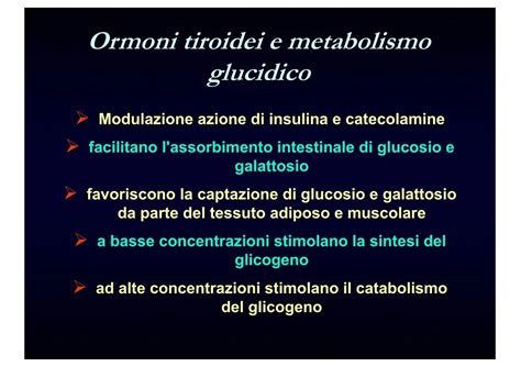 Effetti degli ormoni tiroidei sui vari organi