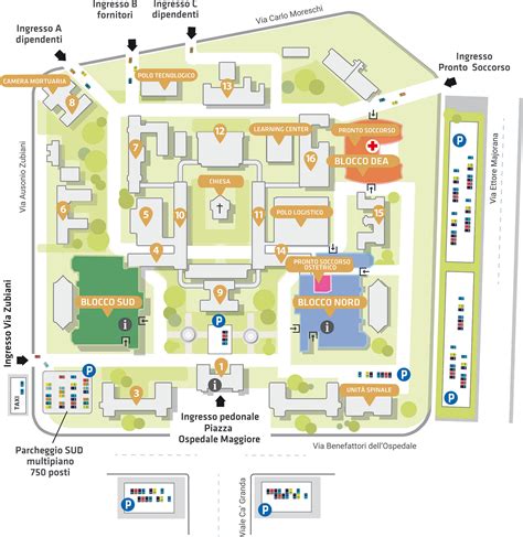 Mappa dell'area dell'ex Ospedale Psichiatrico San Giovanni a Trieste