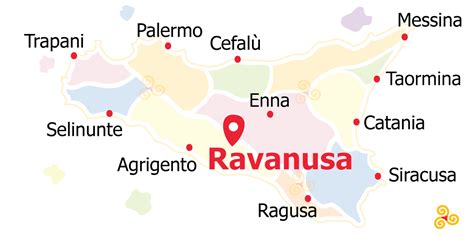 Mappa dell'area di Ravanusa