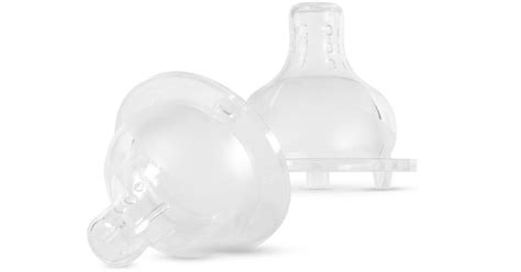 Dettaglio della tettarella in silicone Soft Sense del biberon Chicco