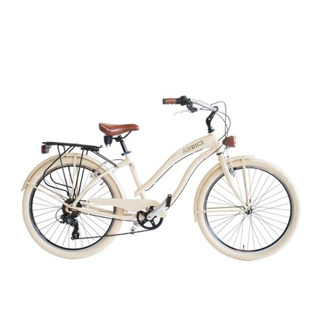 bicicletta donna stile retrò color crema