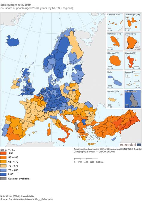 Mappa Tassi di Fecondità in Europa