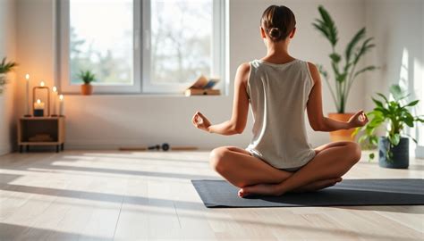 Donna in meditazione per ridurre lo stress