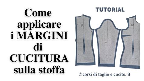 schema grafico che mostra la misurazione dei margini di cucitura