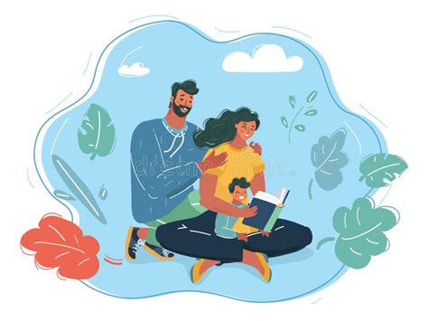 Genitori che leggono un libro a un bambino