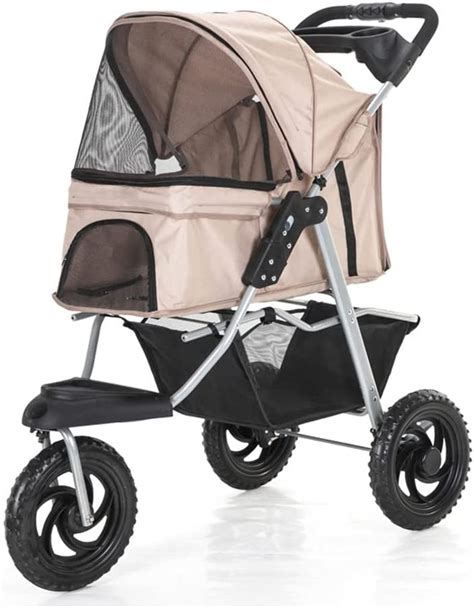 Passeggino per cani con ruote robuste e sistema di sospensioni