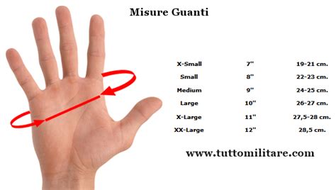 Come misurare la mano per i guanti