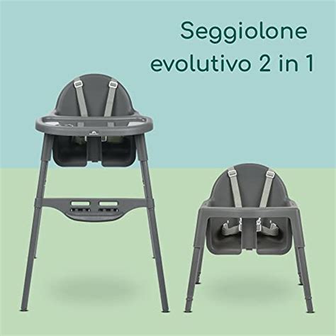 Seggiolone multifunzione moderno e regolabile