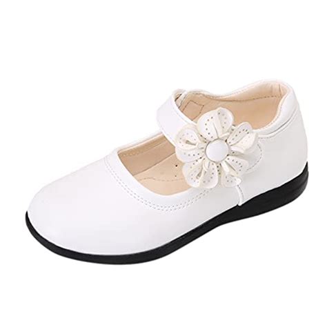 scarpe eleganti in pelle bianca per bambina