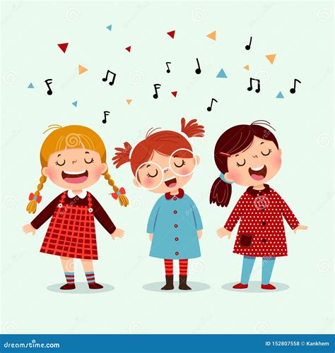 illustrazione rappresentante genitori e bambini che cantano insieme