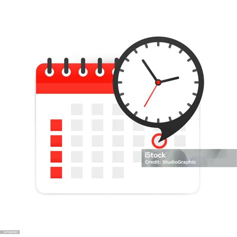 Simbolo di un calendario con un'enfasi sui tempi brevi