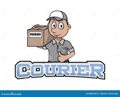 Pacchetto con logo corriere