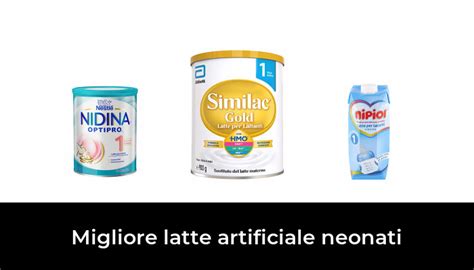 Schema delle diverse tipologie di latte artificiale per neonati