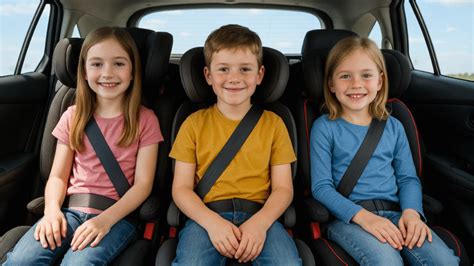 Tre seggiolini ISOFIX nella seconda fila del Doblò