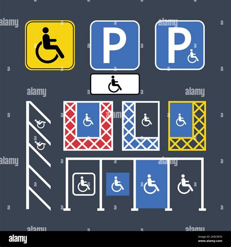 Segnaletica per parcheggi accessibili all'aeroporto