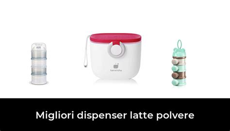 Vari modelli di dosatori per latte in polvere affiancati