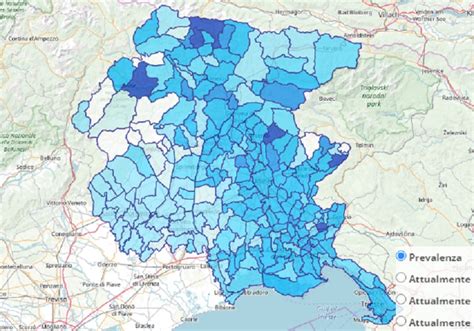 Mappa dell'Italia con aree ad alta incidenza di perdite d'acqua