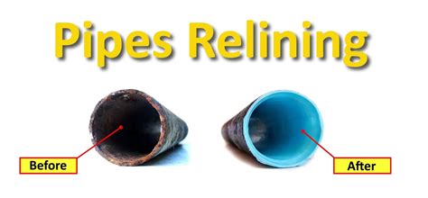 Immagine di un tubo riparato con tecnica di relining