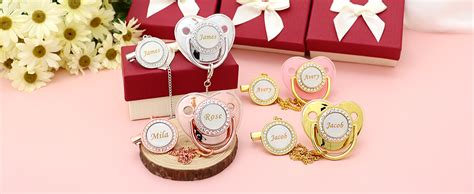 Personalized pacifier examples