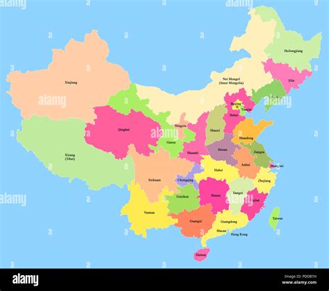 Mappa della Cina evidenziante le regioni con maggiore densità di popolazione prima dell'introduzione della Politica del Figlio Unico