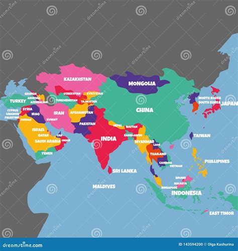 Mappa dell'Asia con lo status legale dell'aborto in diversi paesi
