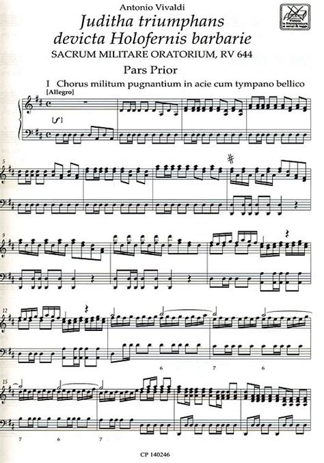 Partitura musicale di 