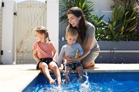 Parent actively supervising child in water