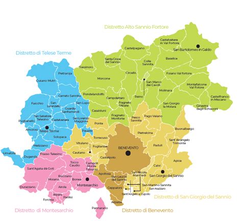 Mappa del Distretto Sanitario 65 in relazione all'Ospedale Santa Maria della Speranza