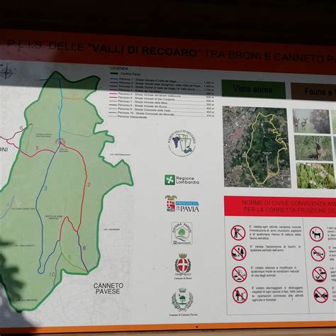 Mappa di un percorso escursionistico