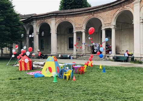 spazio all'aperto per festa primo compleanno