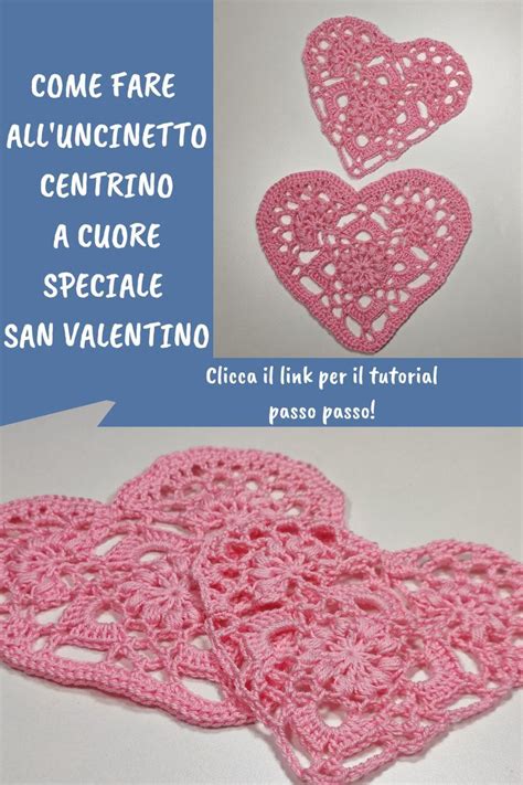 Cuore all'uncinetto applicato su un maglioncino per bambini