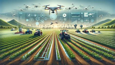 Agricoltore moderno con tecnologie di precisione