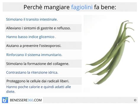 Tabella nutrizionale fagiolini