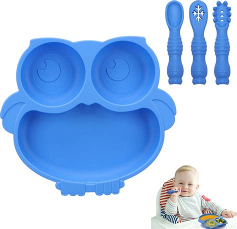 Piatto in silicone per bambini con ventosa
