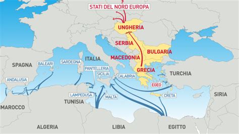 Mappa delle rotte del contrabbando tra Italia e Svizzera
