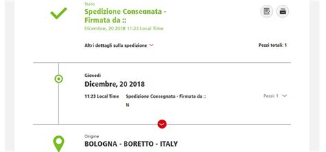 Schermata di un'app di e-commerce per prodotti per bambini con tracciamento ordine