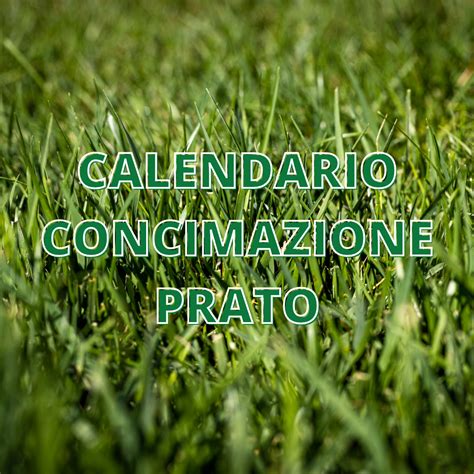 diagramma stagionale della concimazione prato