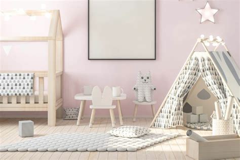 Cameretta stile scandinavo colori neutri